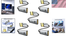 Load image into Gallery viewer, High-Speed 4K DisplayPort to HDMI Adapters - 5 Pack with Strain Relief Design
