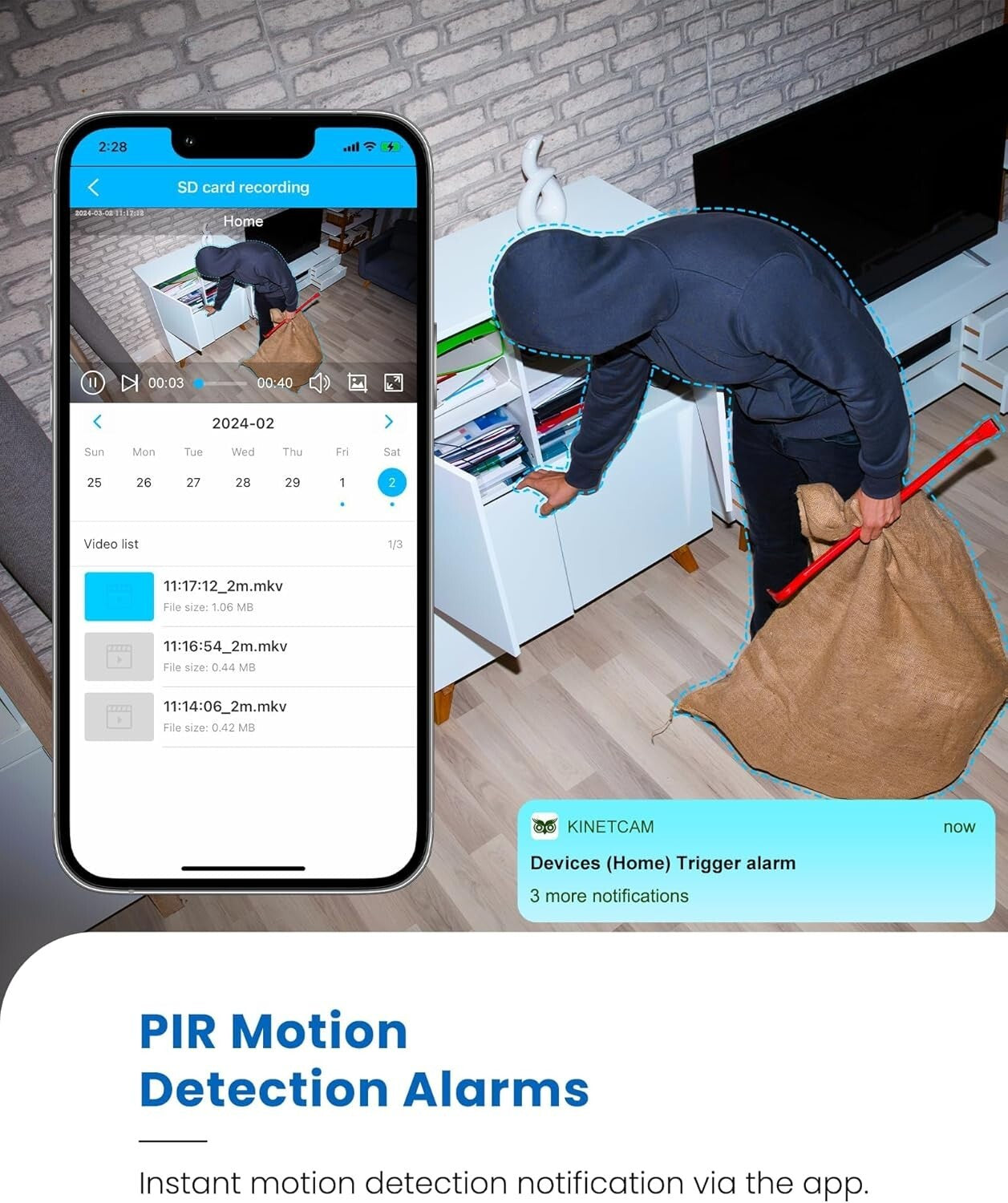 Wireless Indoor Security Camera - High-Definition, App-Controlled & Portable