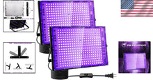 Load image into Gallery viewer, Professional 2 Pack Blacklight Flood Lights – Perfect for Parties &amp; Body Paint
