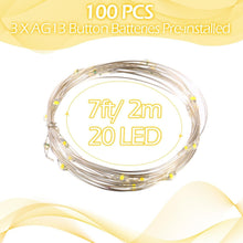 Load image into Gallery viewer, 100 LED Battery Fairy Lights - Waterproof Twinkle Lights for Weddings &amp; Events