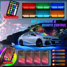 Load image into Gallery viewer, Multicolor LED Underbody Lights - 8Pcs Neon Accent Strips with Smart APP Control