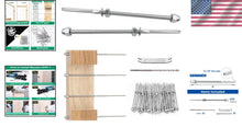 Load image into Gallery viewer, 60 Pack T316 Stainless Steel Cable Railing Hardware - Hand Swage Tensioner Kit