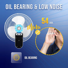 Load image into Gallery viewer, Dual 16 Inch Oscillating Wall Fans with Remote Control - Stylish &amp; Functional