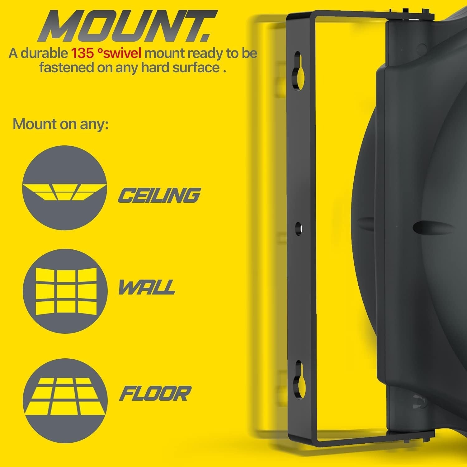 Durable 50ft SJTOW Extension Cord Reel - UV Resistant with Adjustable Stopper