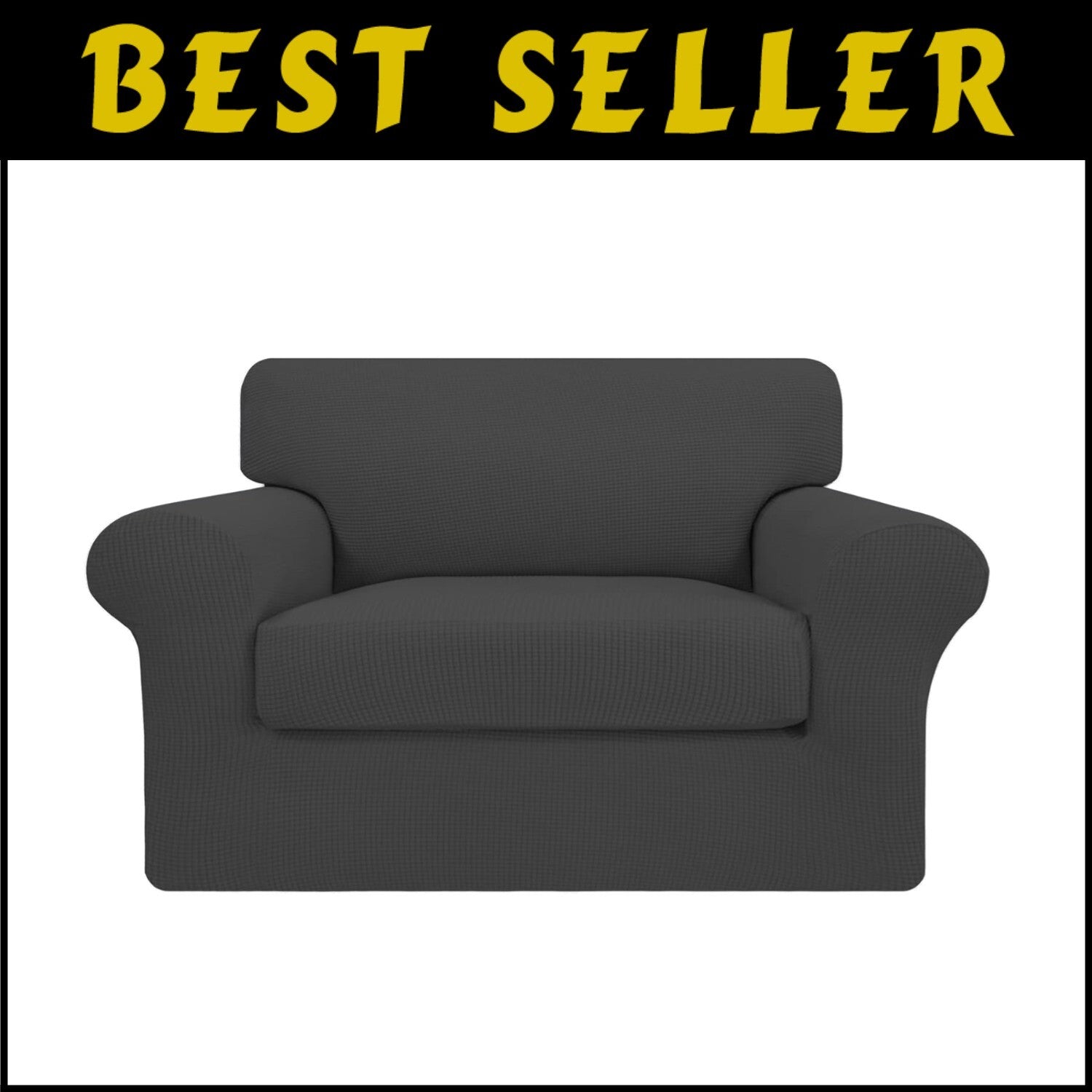 Machine Washable 2-Piece Cover Set for Oversized Chairs - Stain-Resistant Fabric