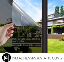 Load image into Gallery viewer, Static Cling One Way Window Tint: 29.5" x 13.1 ft - Efficient UV &amp; Heat Control
