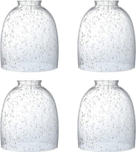 Load image into Gallery viewer, Elegant 4-Pack Seeded Glass Lamp Shades, 2-1/8" Fitter for Contemporary Style