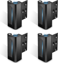 Load image into Gallery viewer, Durable Black Door Lock Latch - 4Pack Childproof Reinforcement for Home Security