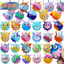 Load image into Gallery viewer, 48 Pack Animal-Themed Pop Fidget Balls - Ideal Stress Relief Toys for All