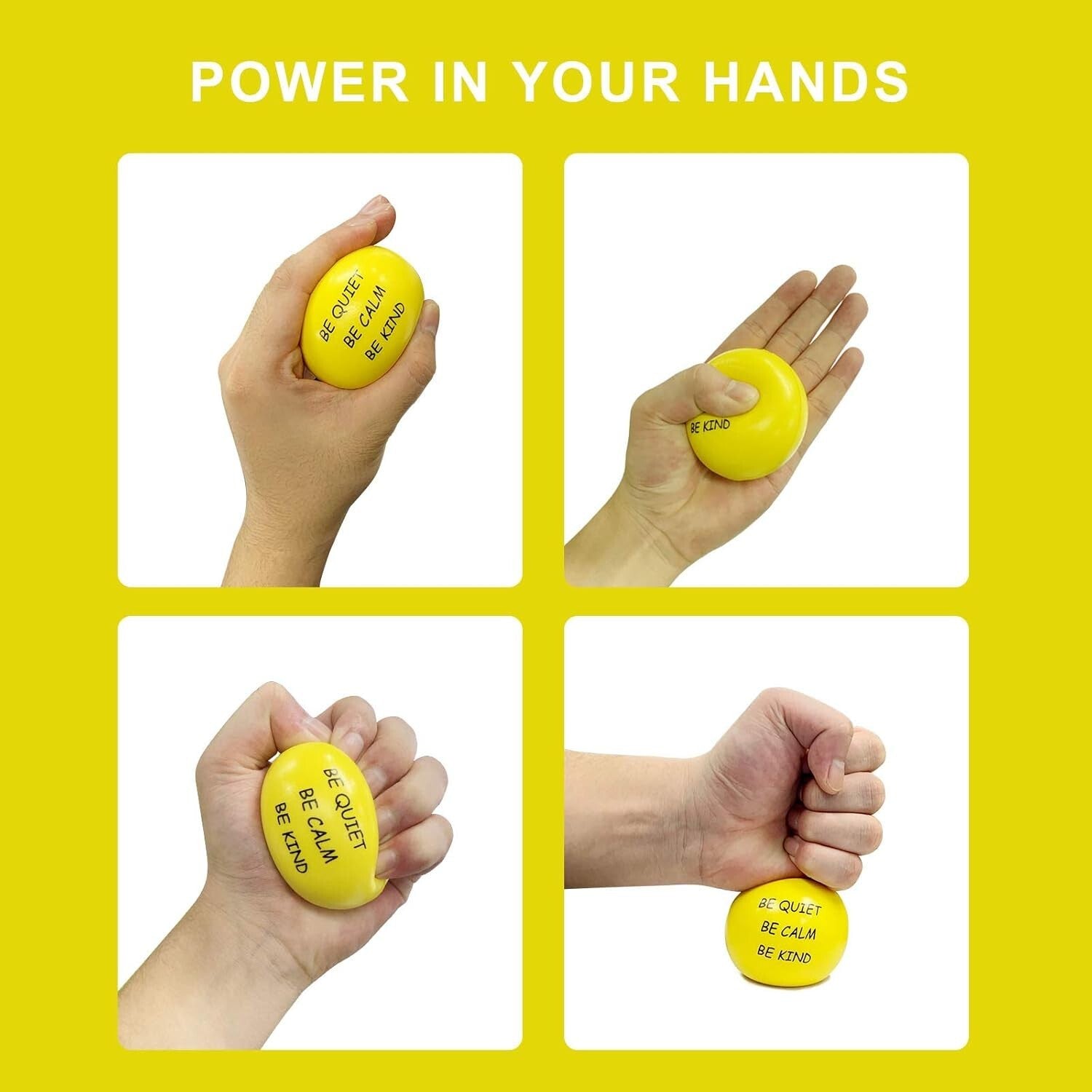 Motivational Stress Balls 40 Pack - Anxiety Relief & Grip Strength Enhancement