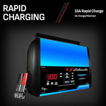 Load image into Gallery viewer, 15 Amp Fully Automatic Battery Charger &amp; Maintainer for Marine, Car &amp; Motorcycle