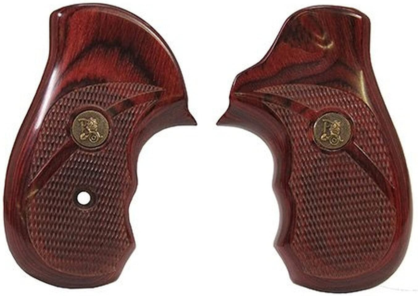 Renegade SP101 Checkered Wood Grips - Superior Fit and Timeless Rosewood Finish