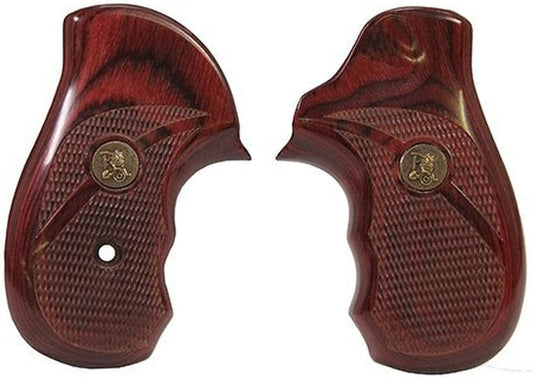 Renegade SP101 Checkered Wood Grips - Superior Fit and Timeless Rosewood Finish