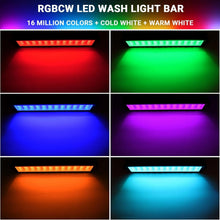 Load image into Gallery viewer, Remote-Controlled 2-Pack LED Stage Wash Light Bar - Perfect for Events &amp; Parties