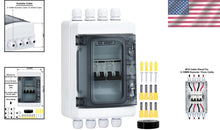 Load image into Gallery viewer, Waterproof 40 Amp Electrical Distribution Box - 2 Circuits for Solar Systems