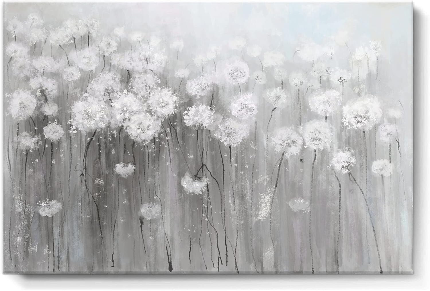 Chic 16x24 Flower Artwork - Versatile Canvas for Living Room & Bedroom