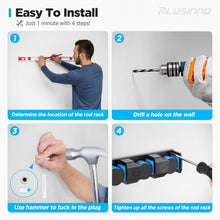 Load image into Gallery viewer, Heavy-Duty Fishing Rod Rack - V6 Holders for Garage &amp; Stylish Organization