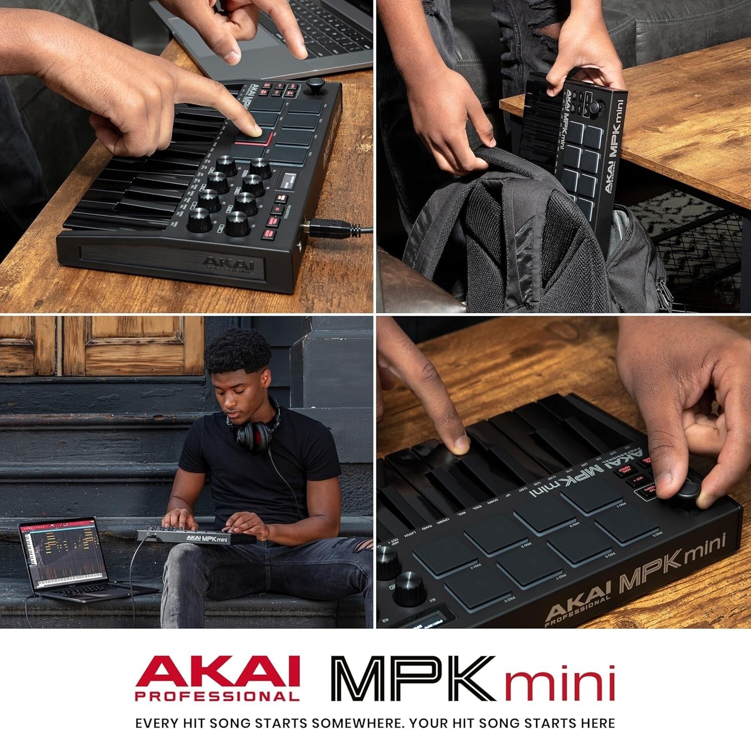 MPK Mini MK3 USB MIDI Controller - 25 Keys, Joystick, and Sound Library Access
