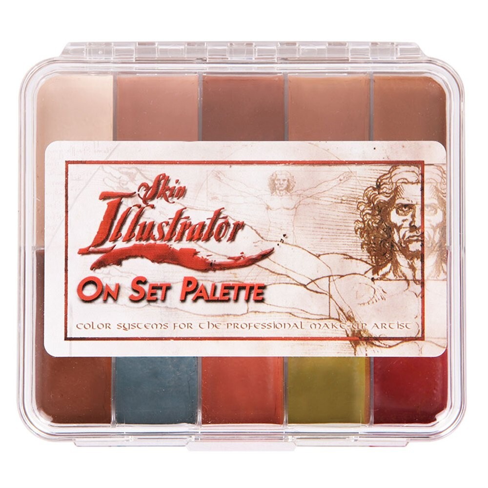 5x4 On Set Fleshtone Palette with Alcohol Activation - Lightweight for Artists