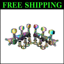 Load image into Gallery viewer, Vibrant Chameleon Rainbow Locking Tuners 3L + 3R for Electric &amp; Acoustic Guitars