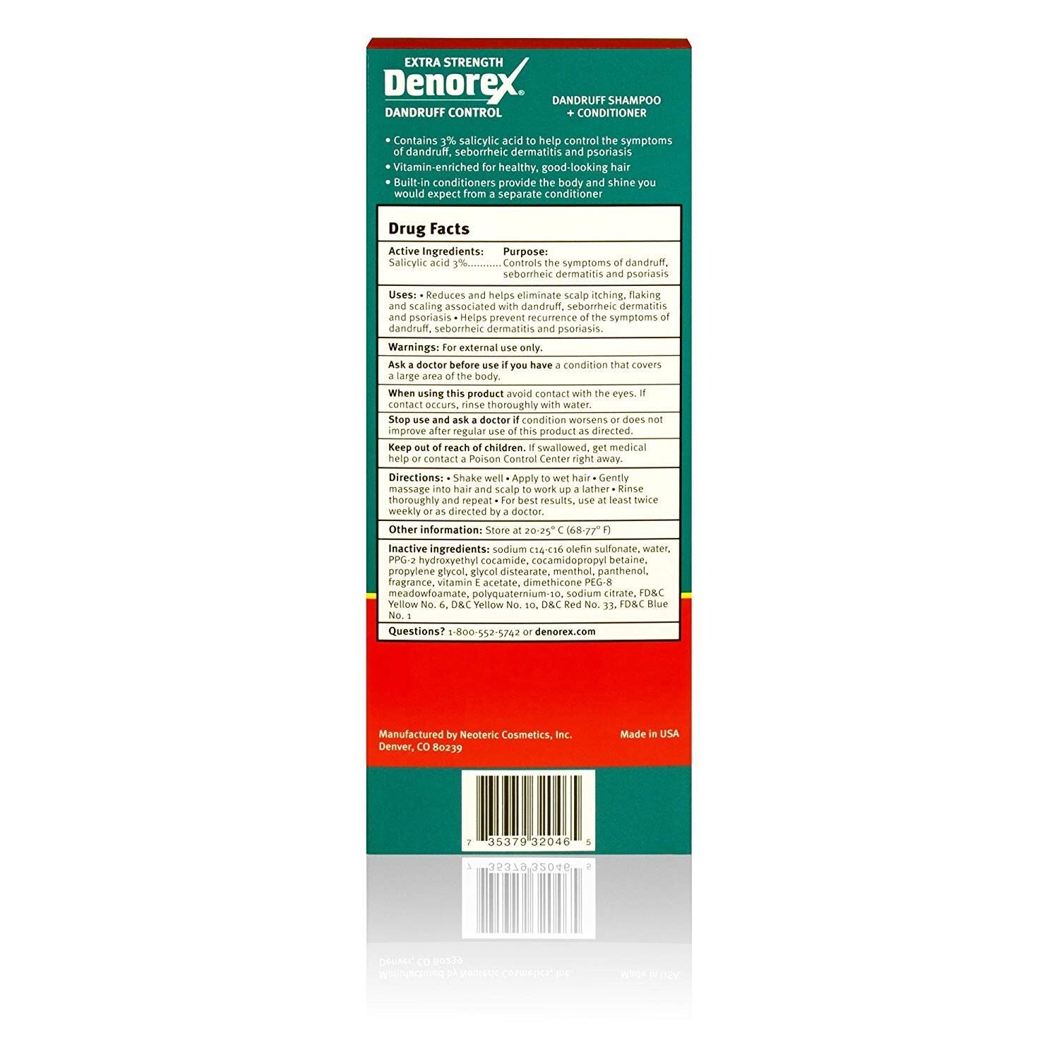 10 oz Extra Strength Dandruff Shampoo & Conditioner Gel - 3 Pack for Adults