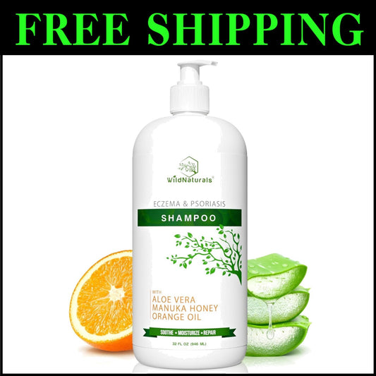 Gentle Anti-Dandruff Shampoo for Eczema & Sensitive Scalps - Unscented Comfort