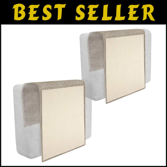 Durable Sisal Cat Scratch Mats - 51x17.7" Furniture Scratching Pads Set of 2
