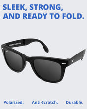 Load image into Gallery viewer, Classic Polarized Folding Sunglasses for Men &amp; Women - UV400 Protection Included