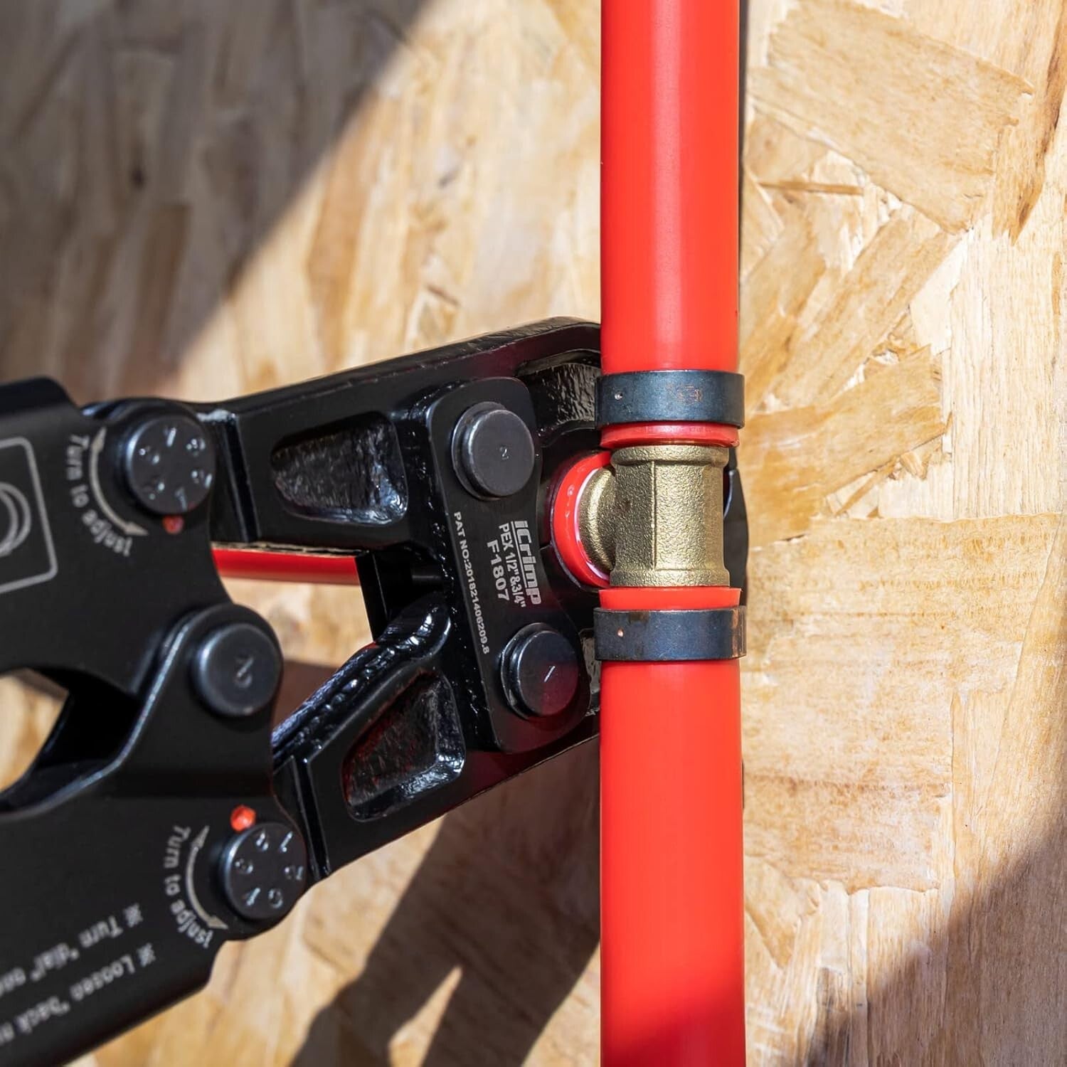 Ergonomic PEX Crimping Tool Kit for 3/8 to 1 in Copper Rings - ASTM Approved