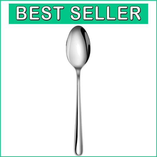 Elegant 12-Piece Stainless Steel Teaspoon Set - Classic Rain II Design