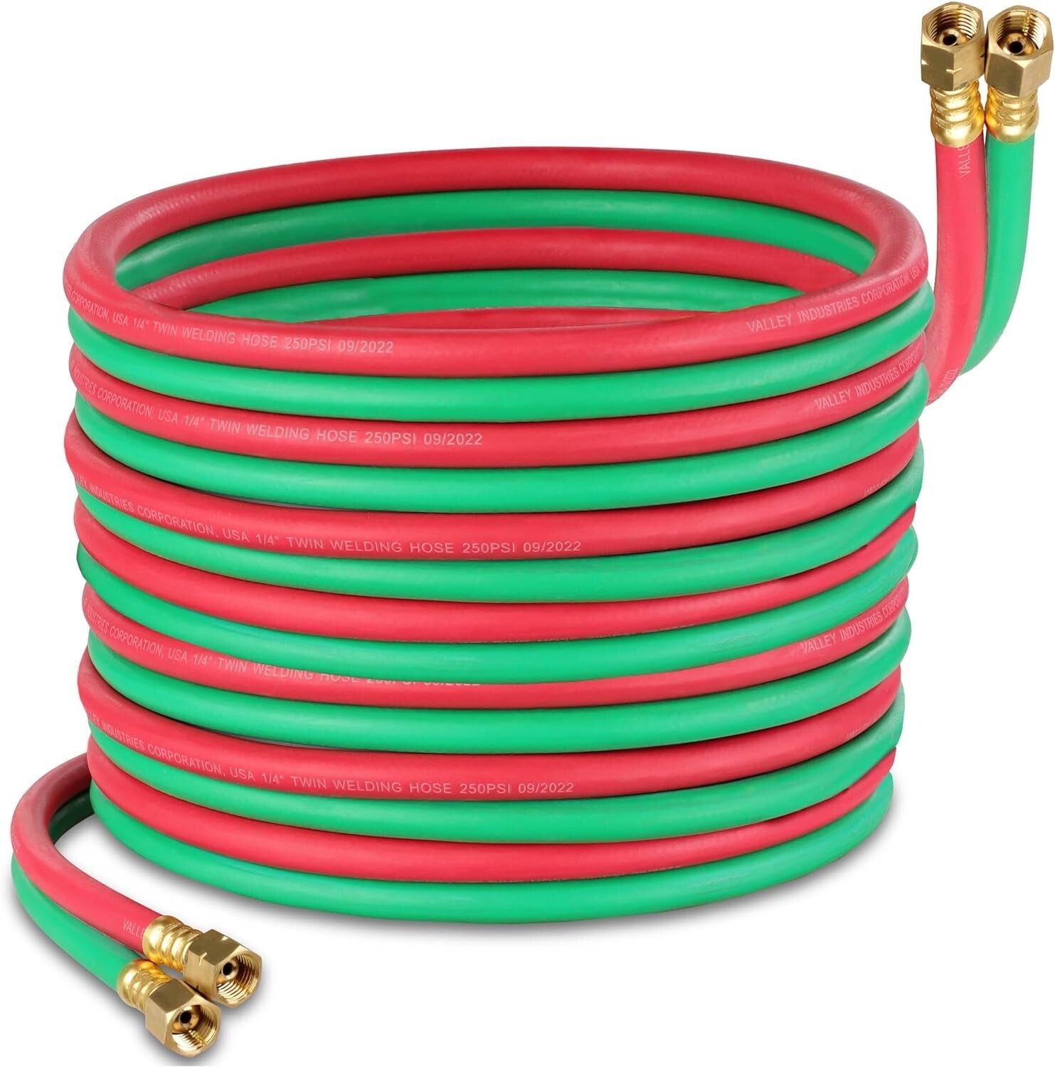 50ft Oxy Acetylene Twin Cutting Torch Hose - Durable & Flame Retardant Design