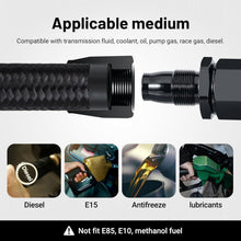 Load image into Gallery viewer, Versatile 6AN Fuel Line Kit - 20FT Nylon Braided Hose, Maximum Pressure 750psi