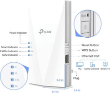 Load image into Gallery viewer, Seamless WiFi 6 AX1500 Extender - Easy Setup with Tether App and OneMesh Support