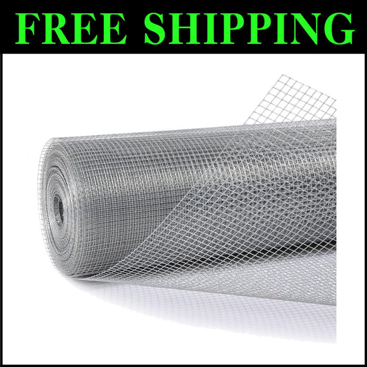 23-Gauge Hardware Cloth - Rustproof 48" x 50' Wire Mesh for Outdoor Fencing