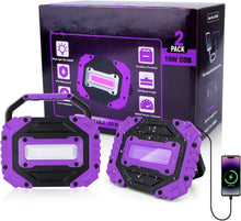 Load image into Gallery viewer, Portable 2 Pack Magnetic Black Light with 5000mAh Battery - Perfect for Parties