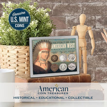 Load image into Gallery viewer, Spirit of The American West Penny &amp; Nickel Coin Collection with Acrylic Case