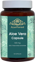 Load image into Gallery viewer, Natural Aloe Vera Health Capsules 120 Count - Digestive Aid &amp; Skin Booster