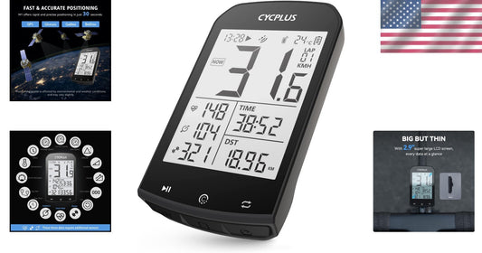 Advanced Wireless Bike Speedometer with 60-Hour Battery Life & IPX6 Protection