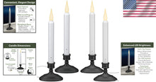 Load image into Gallery viewer, LED Electric Window Candles with Dusk to Dawn Sensor - Antique Bronze Elegance