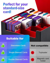 Load image into Gallery viewer, Premium MTG Commander Deck Box with Colorful Dividers and Magnetic Closure