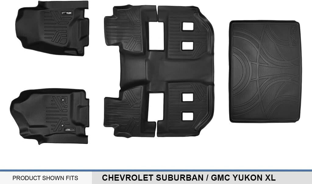 Premium Floor Mats & Cargo Liner - 2015-2020 Chevy Suburban & GMC Yukon XL Fit