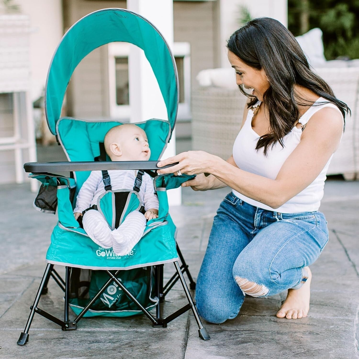 Versatile Portable Kids Chair with Safety Harness - Perfect for Growing Children