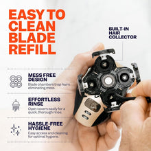 Load image into Gallery viewer, FlexSeries Official ScalpSafe Blade Refills - 3 Pack for Irritation-Free Shaving