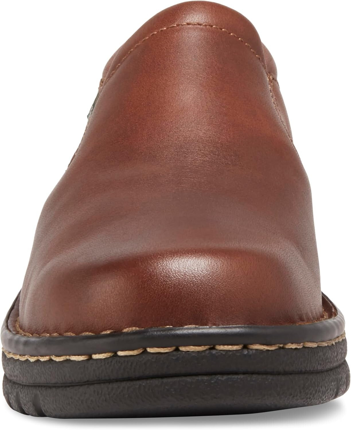 Lightweight Women's Brown Mary-Jane Slip-Ons with Cushioned Insole - Size 9