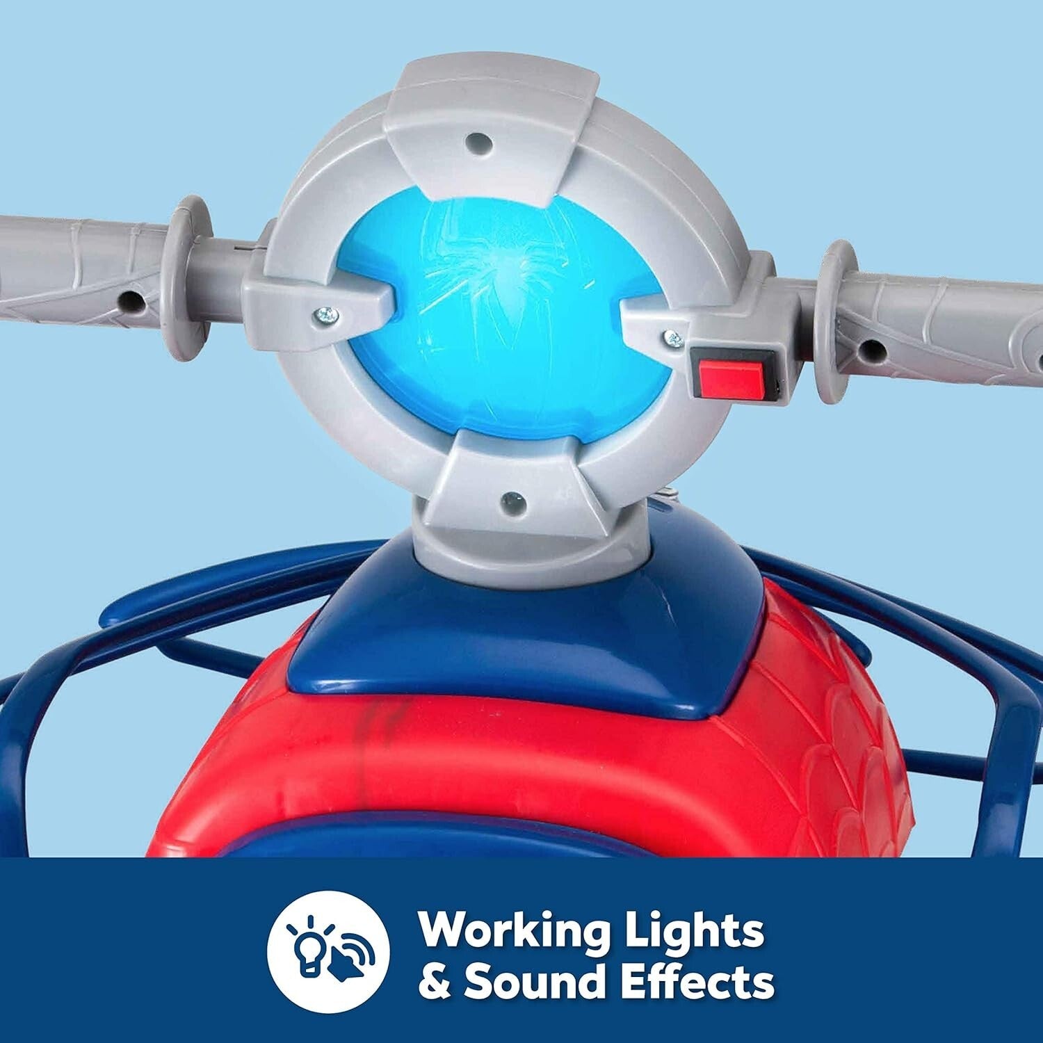 Fun and Safe Toddler Spider-Man Quad Ride-On, Max Weight 44 lbs, 6V Included