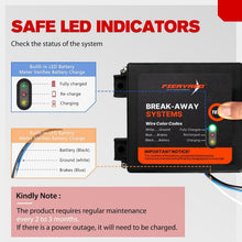 Load image into Gallery viewer, LED Trailer Brake Breakaway Kit with Charger for Enhanced Safety and Convenience