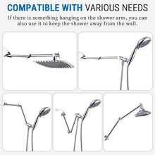 Load image into Gallery viewer, Premium Solid Brass Shower Extension Arm - 18-Inch Adjustable Height and Angle