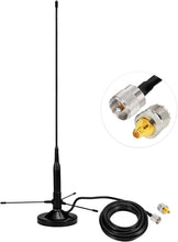 Load image into Gallery viewer, 5M Cable Mobile Ham Radio Antenna with Dual Band Magnetic Mount - Easy Install