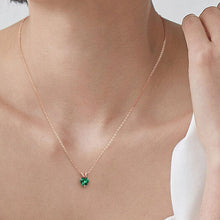 Load image into Gallery viewer, Adjustable 16-18" Heart Birthstone Necklace - Meaningful Sterling Silver Jewelry