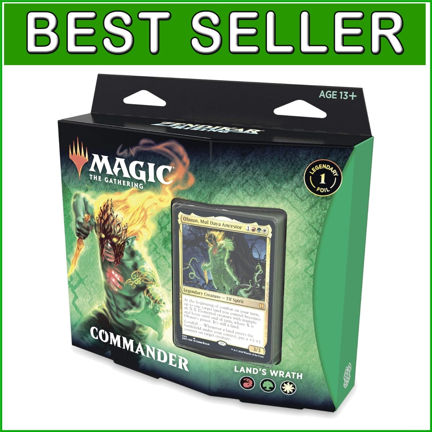 Ready-to-Play MTG Zendikar Rising Commander Deck with Unique Cards & Tokens
